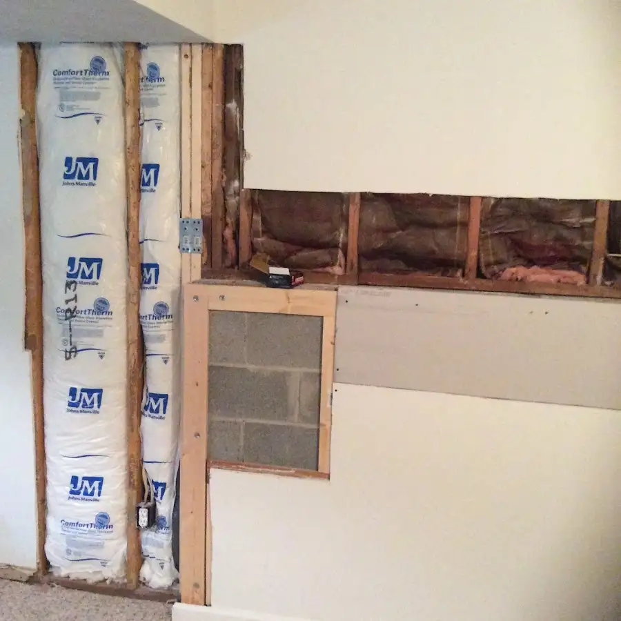 Wall insulation replacement during Contents Cleaning & Restoration in Selma